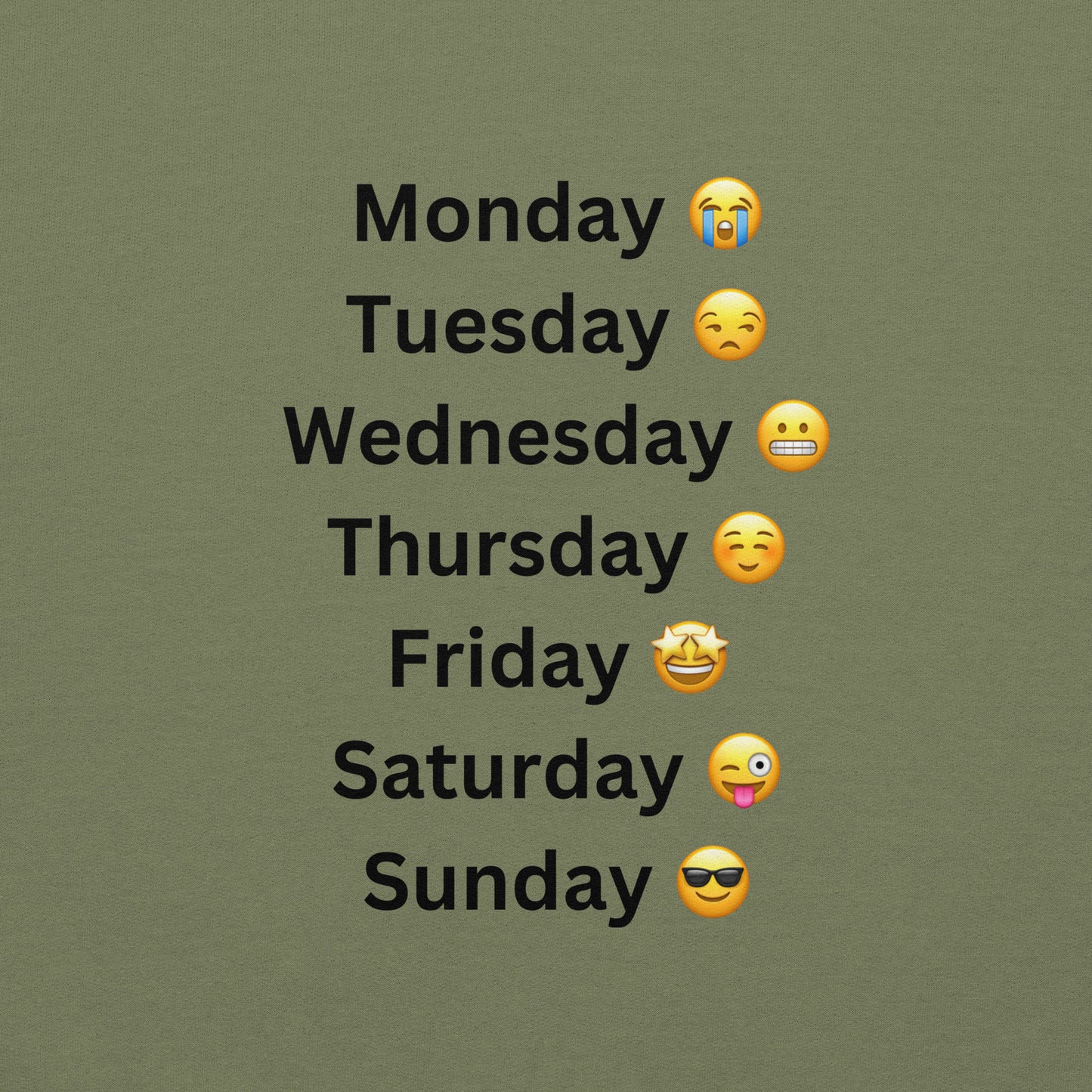 Days Of The Week Sweatshirt