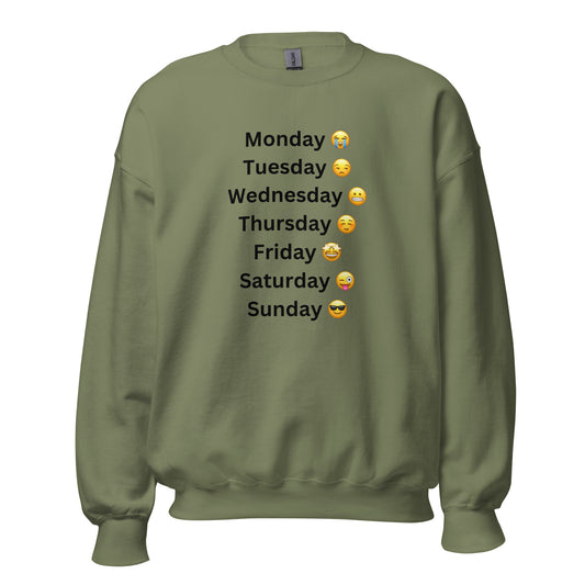 Days Of The Week Sweatshirt