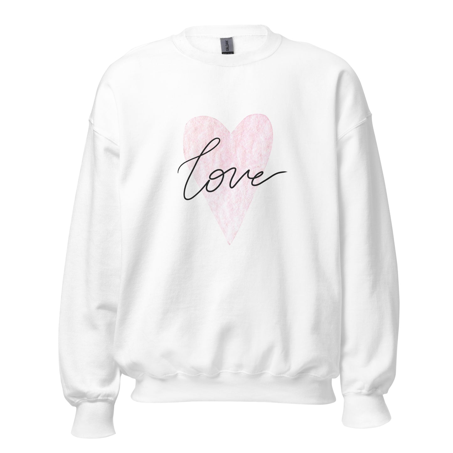 Pink Heart Love Sweatshirt